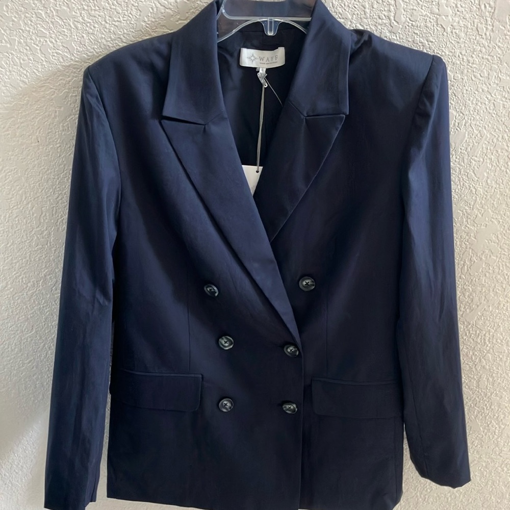 WAYF Double Breasted Blazer (Size Small) NWT - Picture 3 of 14